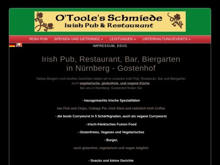 O’Toole’s Schmiede Irish Pub, Restaurant, Biergarten - Bar in Nürnberg