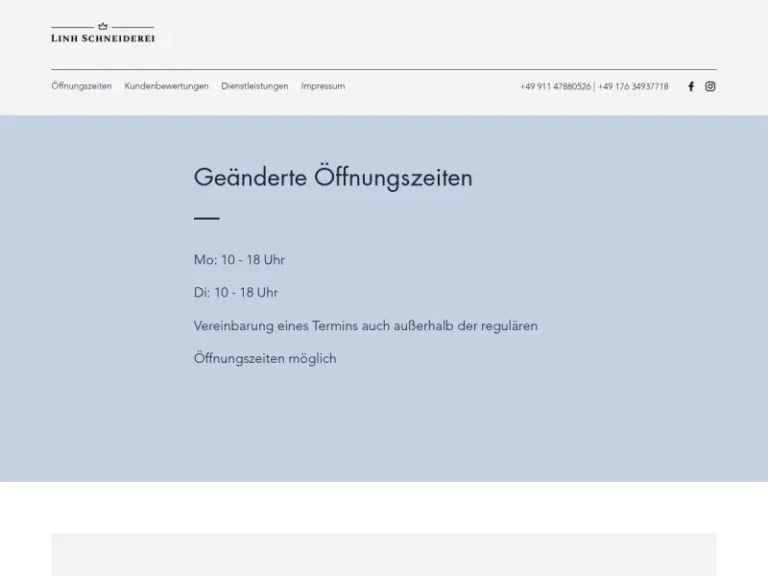 Linh Schneiderei - Änderungsschneiderei in Nürnberg