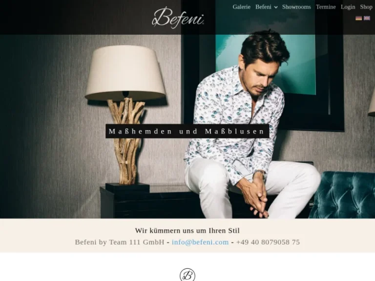 Maßmode Mittelfranken – Befeni Maßhemden und Maßblusen - Bekleidungsgeschäft in Nürnberg