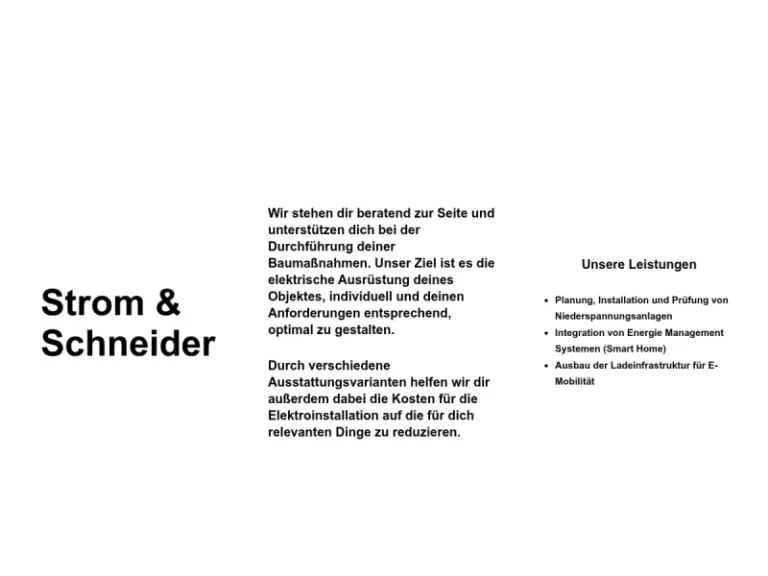 Strom & Schneider - Elektriker in Nürnberg