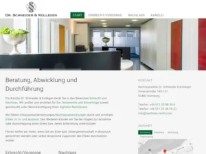 Rechtsanwälte Dr. Schneider & Kollegen - Anwalt für Erbrecht in Nürnberg