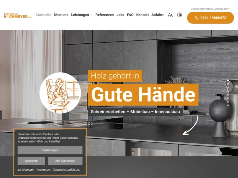 Schreinerei Hochmeyer GmbH – Nürnberg - Anbieter von Betriebseinrichtung in Nürnberg