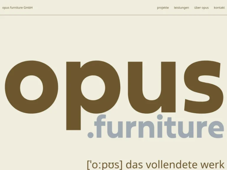 opus furniture GmbH - Möbeltischler in Nürnberg