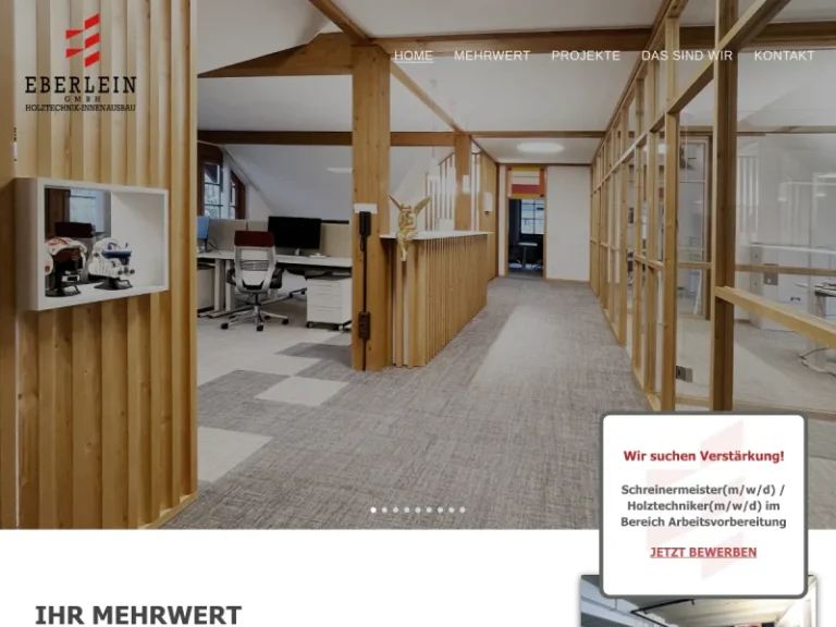 Eberlein GmbH Holztechnik- Innenausbau - Tischler in Nürnberg