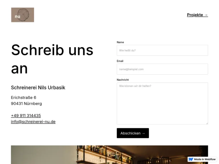 Schreinerei Nils Urbasik - Möbeltischler in Nürnberg