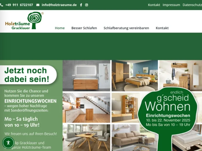 Holzträume GmbH - Bettenfachgeschäft in Nürnberg