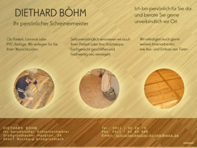 DIETHARD BÖHM - Möbeltischler in Nürnberg