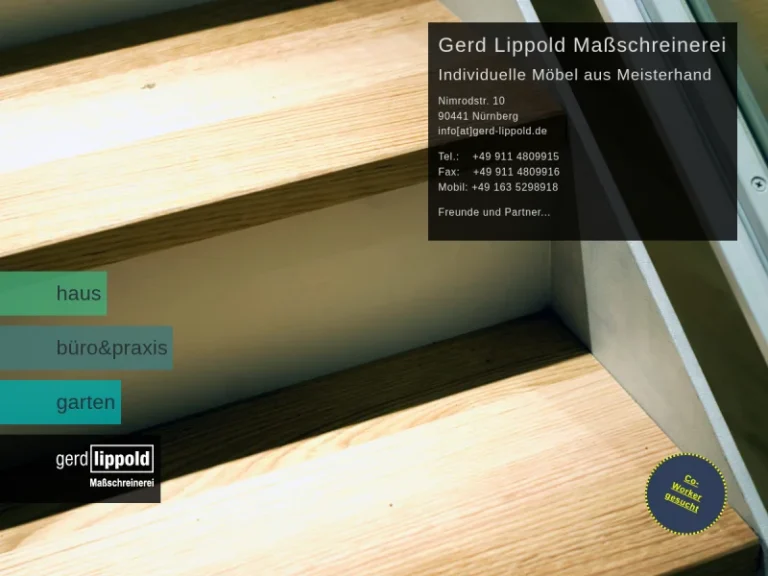 Maßschreinerei Gerd Lippold - Möbeltischler in Nürnberg