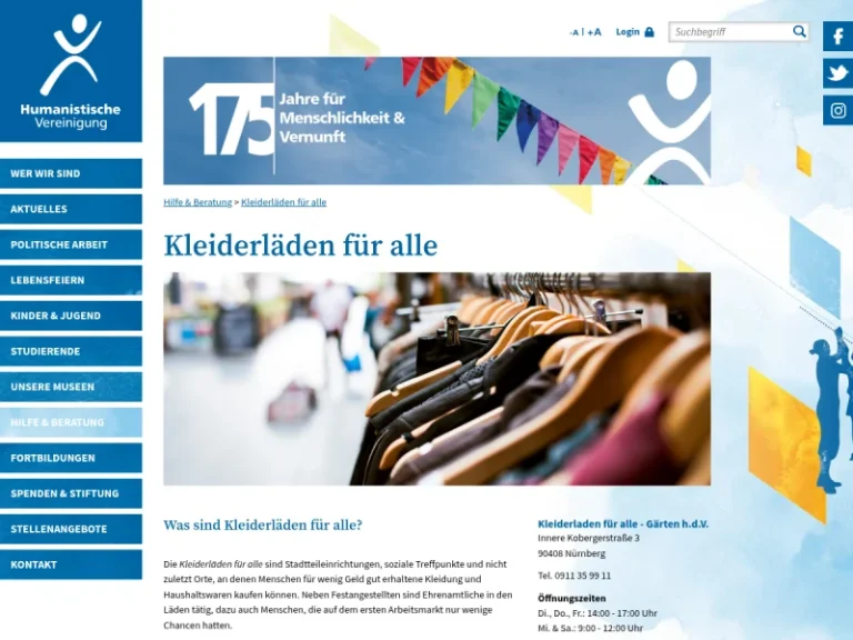 Kleiderladen für alle - Bekleidungsgeschäft in Nürnberg