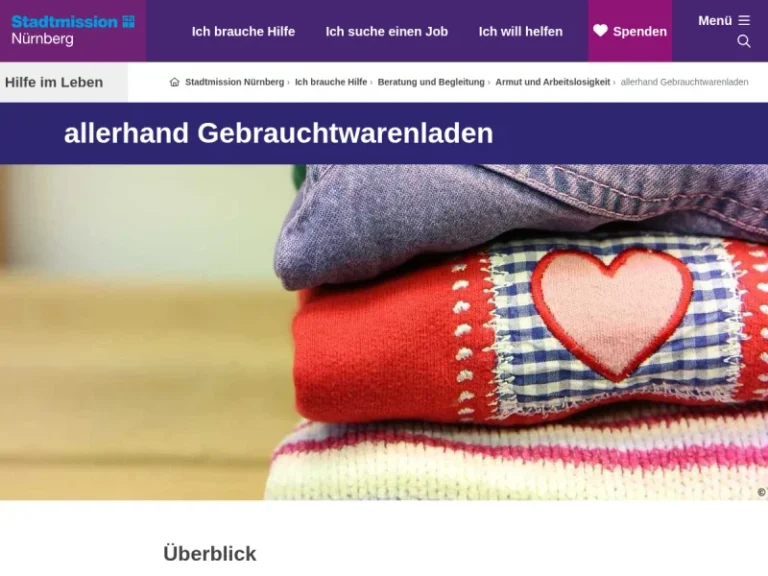 allerhand- Gebrauchtwarenladen der Stadtmission Nürnberg e.V. - Gebrauchtwarenladen in Nürnberg