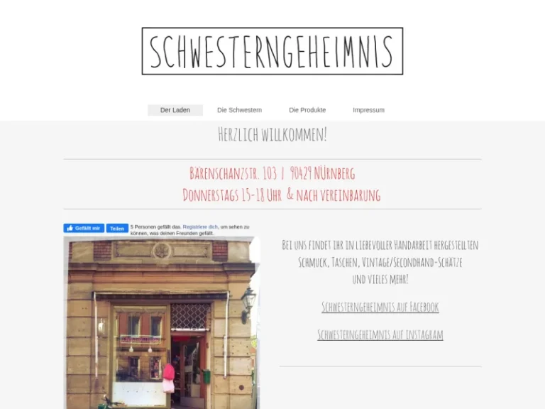 Schwesterngeheimnis - Modeschmuckgeschäft in Nürnberg