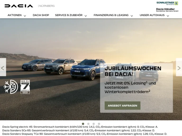 Dacia Nürnberg Süd Sonnleitner Germany GmbH - Autowerkstatt in Nürnberg