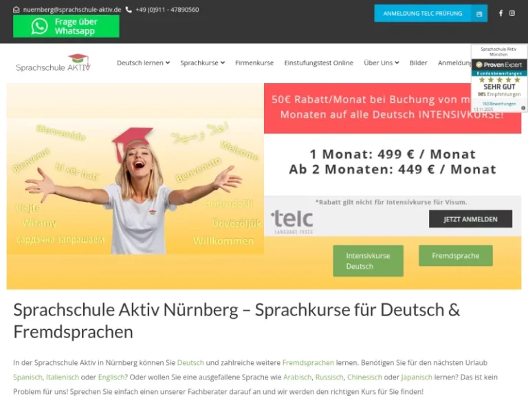 Sprachschule Aktiv Nürnberg - Sprachschule in Nürnberg