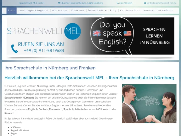 Sprachenwelt MEL GmbH - Sprachschule in Nürnberg