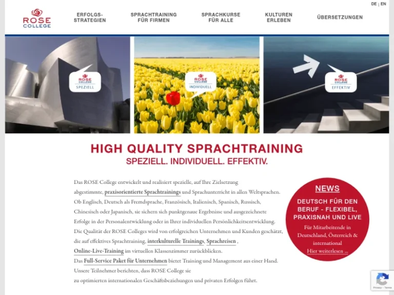 ROSE College | Sprachschule für Unternehmen | Nürnberg - Sprachschule in Nürnberg