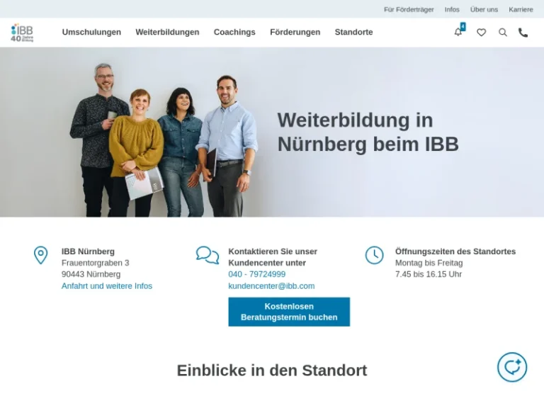 IBB Institut für Berufliche Bildung AG - Ausbildungszentrum in Nürnberg