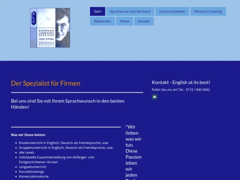 Jose Amigo-Pombo Sprachlehrer - Sprachschule in Nürnberg