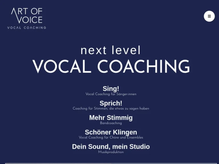 ART OF VOICE – Vocal Coaching - Gesangslehrer in Nürnberg