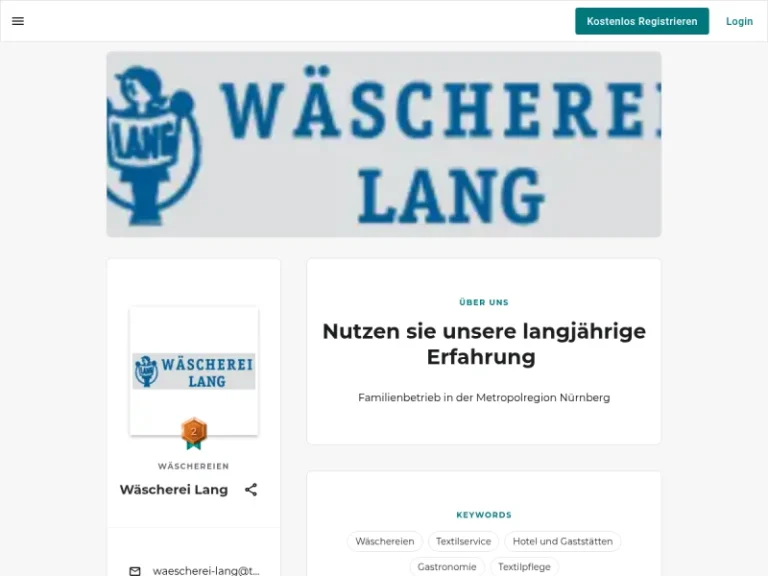 Wäscherei Lang Nürnberg - Reinigungsdienst in Nürnberg