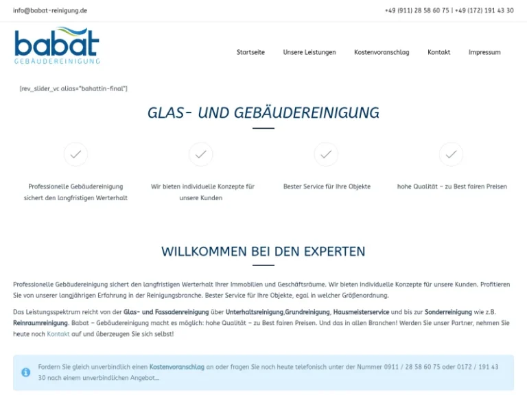Babat Glas- und Gebäudereinigung - Fensterreinigungsdienst in Nürnberg