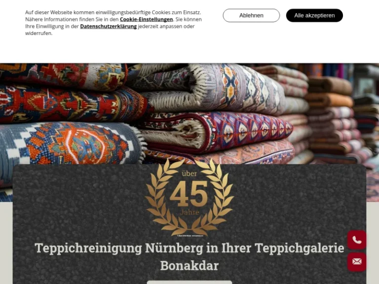 Bonakdar Teppichgalerie, Teppichreparatur u. Wäsche - Orientteppichgeschäft in Nürnberg
