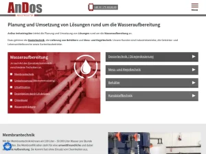 AnDos Industriegüter - Wasseraufbereitungsanlage in Nürnberg