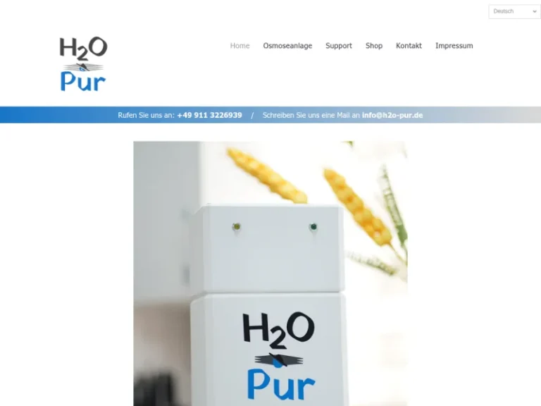 H2o-pur - Anbieter von Wasserfiltern in Nürnberg