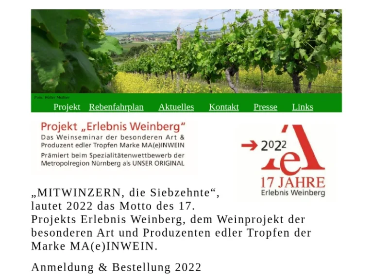 Walter Mossner - Weinkellerei in Nürnberg