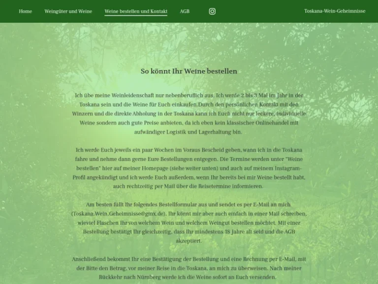 Toskana-Wein-Geheimnisse - Spirituosengeschäft in Nürnberg