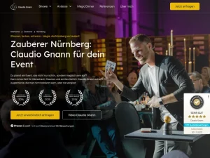 Zauberer Nürnberg – Claudio Gnann - Entertainer in Nürnberg
