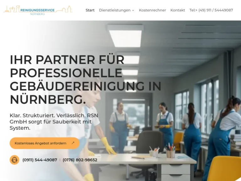 Reinigungsservice Nürnberg - Fensterreinigungsdienst in Nürnberg