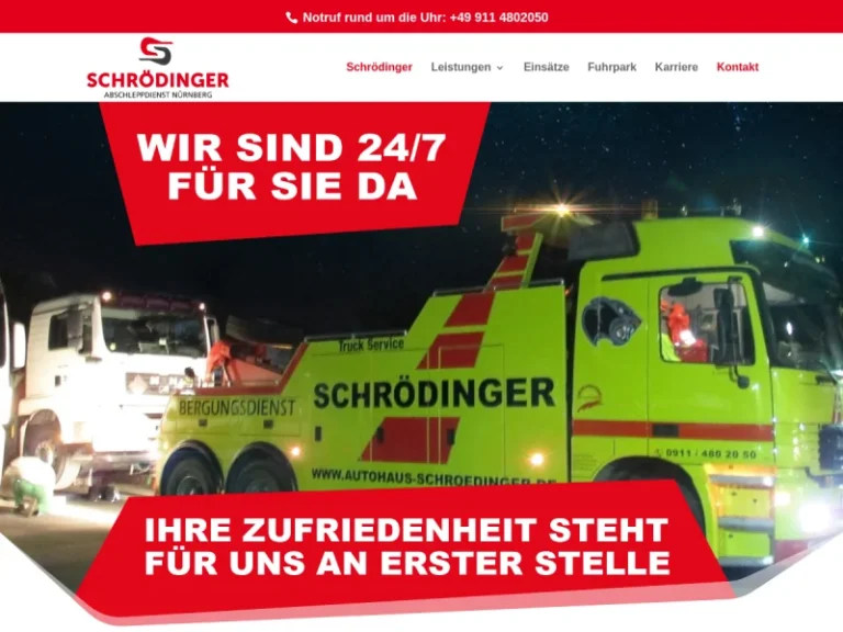 Abschlepp-Berge-u. Krandienst Jürgen Schrödinger E.K. - Abschleppdienst in Nürnberg