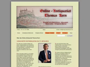 ONLINE – ANTIQUARIAT THOMAS KERN - Antiquitätengeschäft in Nürnberg