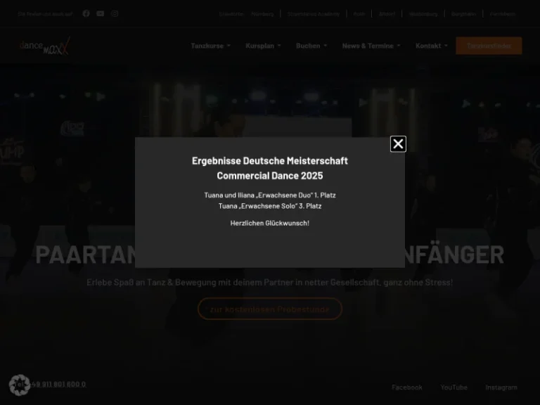 dance maxX GmbH - Tanzschule in Nürnberg