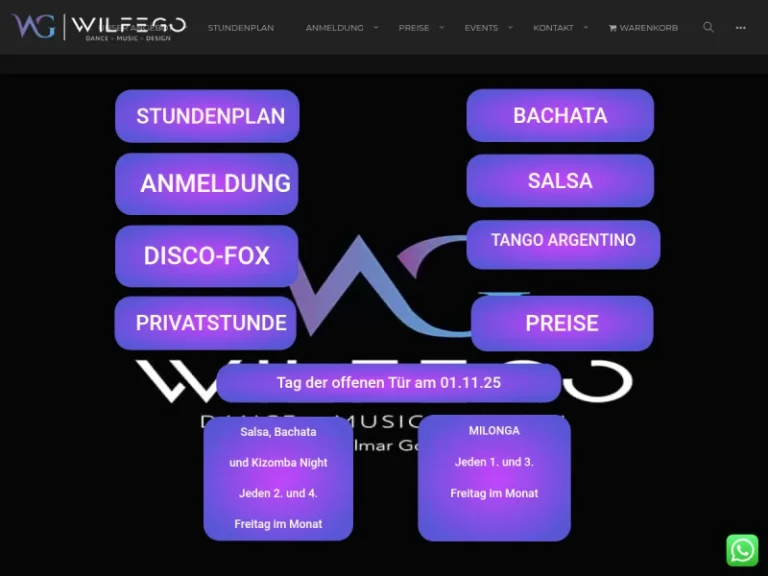 Tanzschule WILFEGO – Dance Music Design - Tanzschule in Nürnberg
