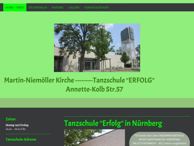 Tanzschule „Erfolg“ Nürnberg – Langwasser.Annette-Kolb Str.57 - Schule in Nürnberg
