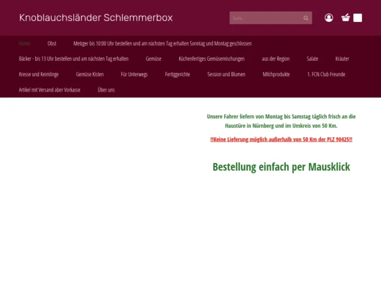 Schlemmerbox Gemüse Böcklein - Obst- und Gemüsehandel in Nürnberg