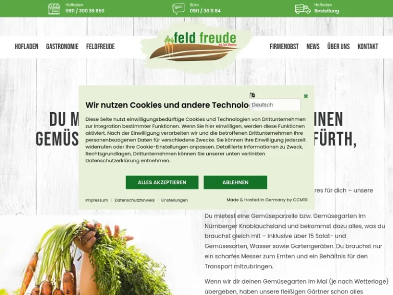 FeldFreude bei Link Gemüse - Landwirtschaftsbetrieb in Nürnberg