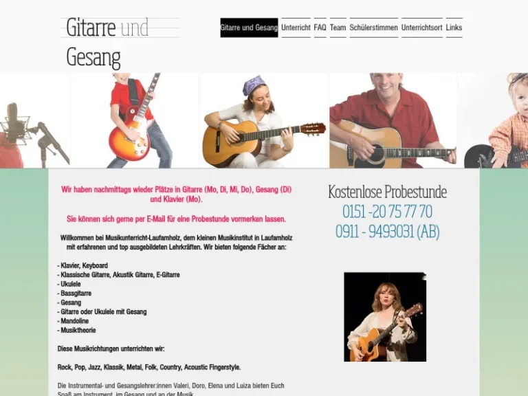 Musikunterricht Laufamholz - Musikschule in Nürnberg