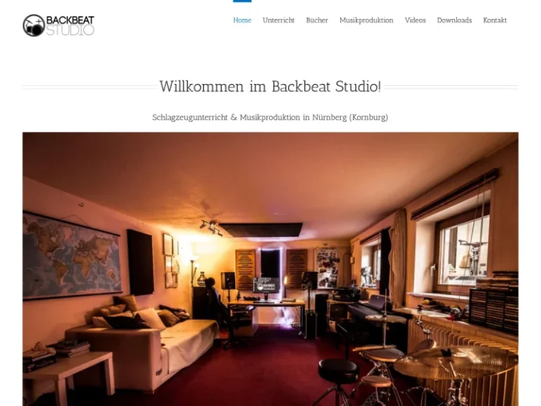 Backbeat Studio, Schlagzeugschule und Musikproduktion - Schlagzeugschule in Nürnberg