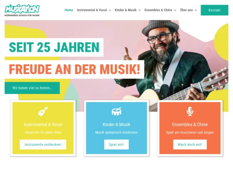 MUSICATION Schule für Musik, Ihre Musikschule in Nürnberg für Instrumentalunterricht aller Art - Musikschule in Nürnberg