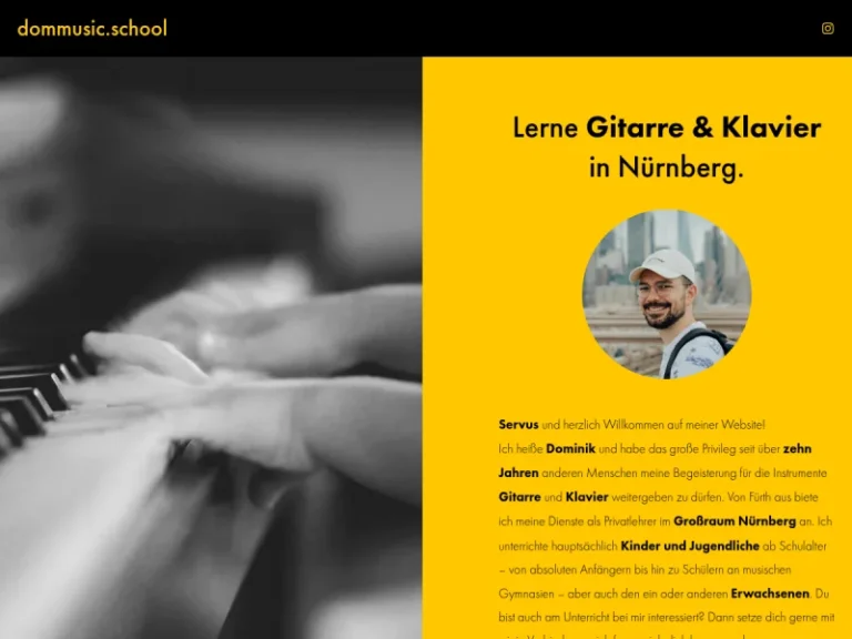dommusic.school | leidenschaftlich lernen - Musikschule in Nürnberg