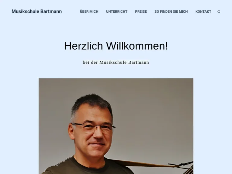 Anton Bartmann - Musiklehrer in Nürnberg