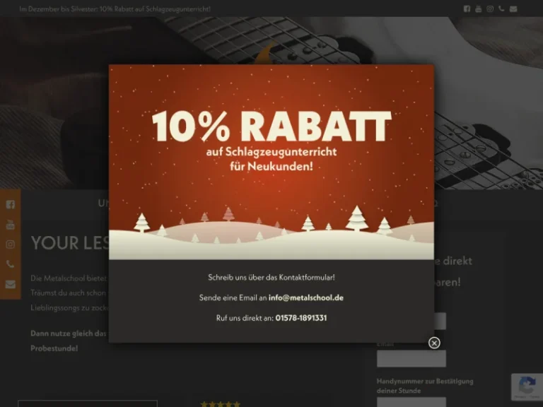 Metalschool, Schlagzeugunterricht, Musikunterricht Nürnberg - Gitarrenlehrer in Nürnberg