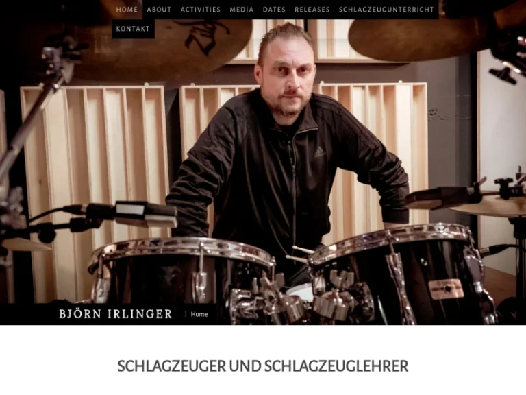 Schlagzeugunterricht Nuernberg Bjoern Irlinger - Musikschule in Nürnberg