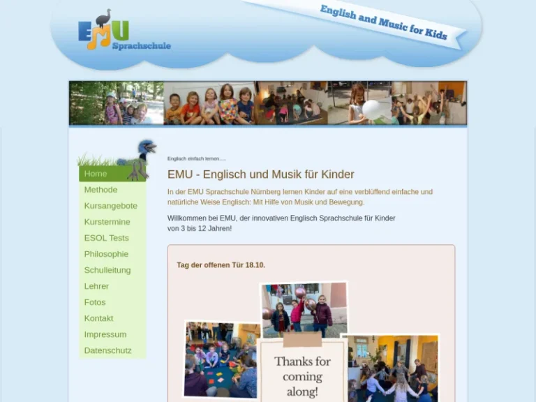 EMU – Englisch und Musik für Kinder - Bildungseinrichtung in Nürnberg