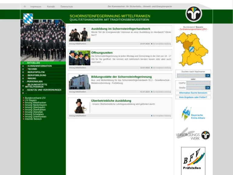 Schornsteinfeger-Innung Mittelfranken KdÖR - Schornsteinfeger in Nürnberg