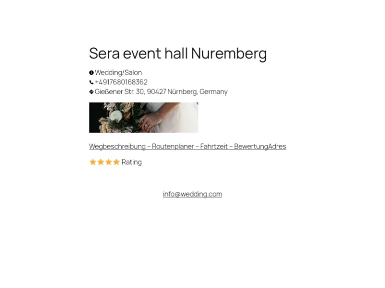 Seren Eventsaal Nürnberg - Catering in Nürnberg
