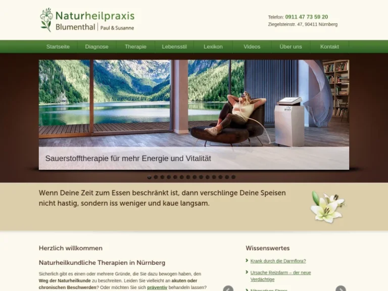 Naturheilpraxis Blumenthal - Alternativmediziner in Nürnberg