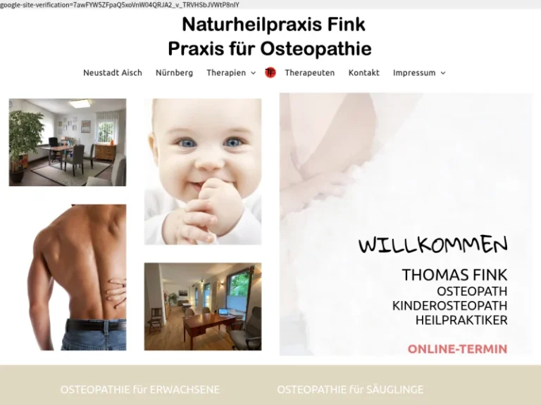 Praxis für Osteopathie Nürnberg Thomas Fink - Osteopath in Nürnberg